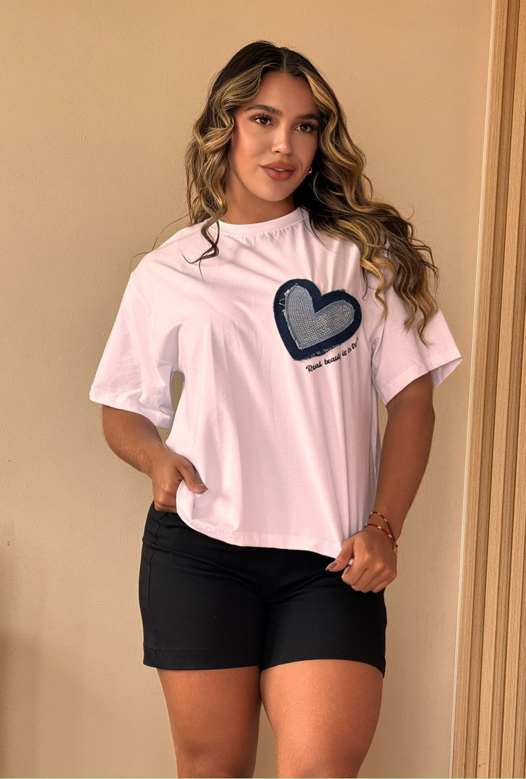 Camiseta Oversize Demin