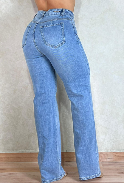 Jeans Straight Crystal  MOST WANTED