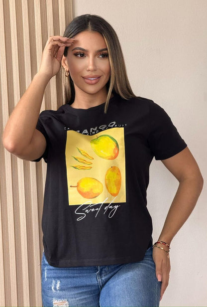 Camiseta Mango Glam