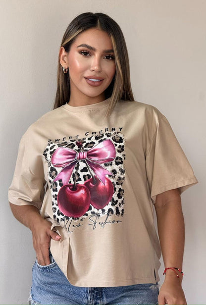 Blusa Cherry Print