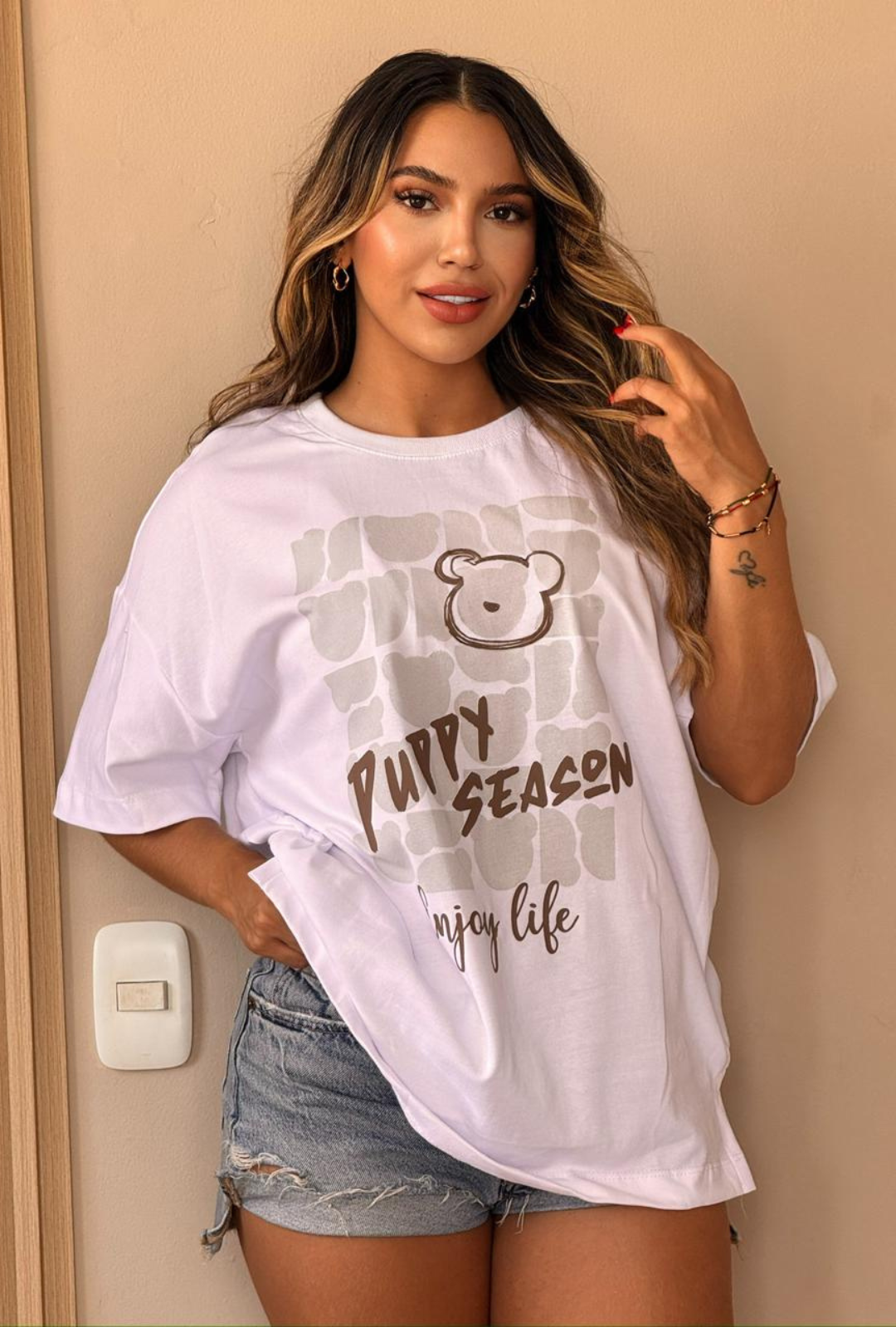 Camiseta Oversize Puppy Season