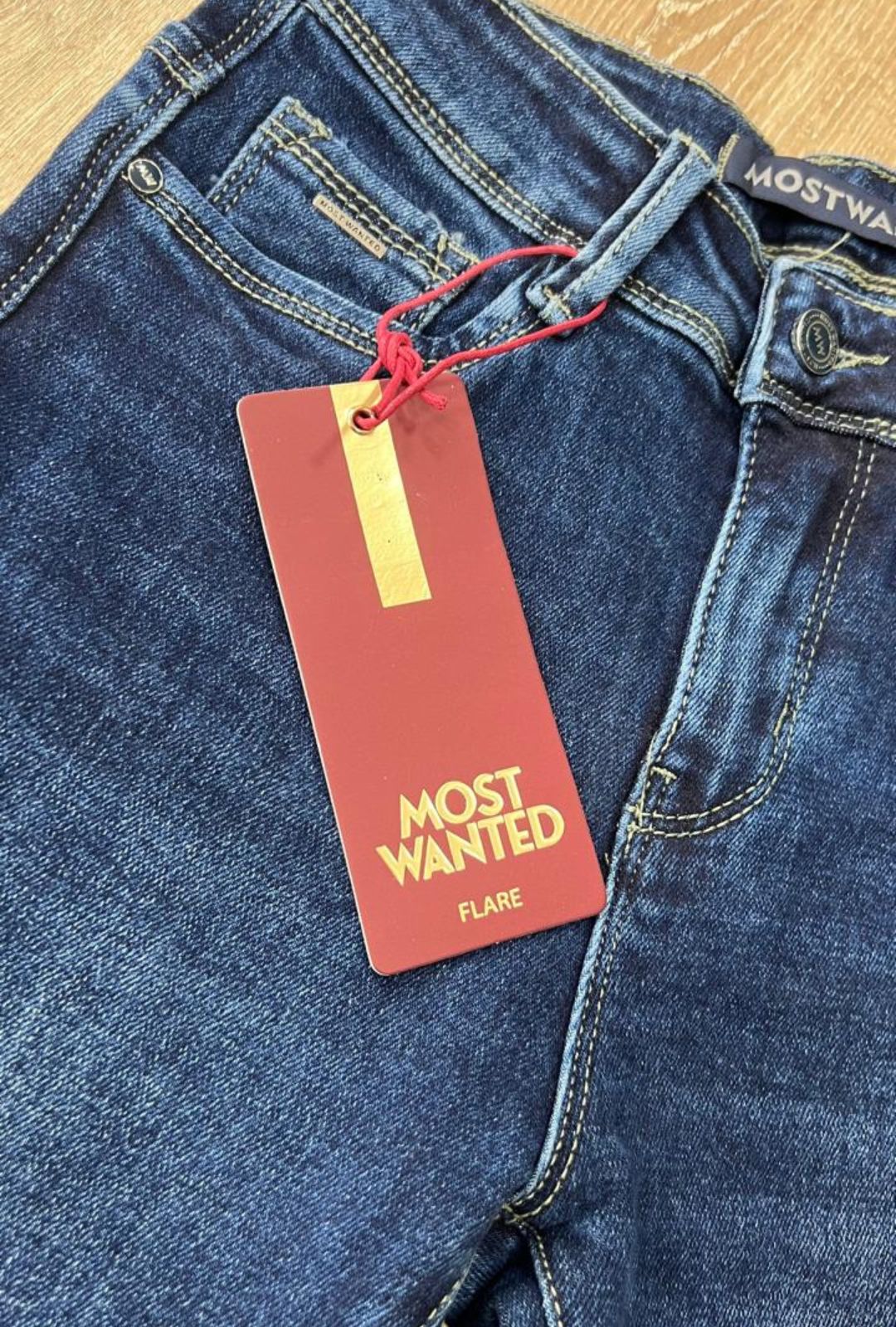 Jean Azul Oscuro Bota Ancha Most Wanted