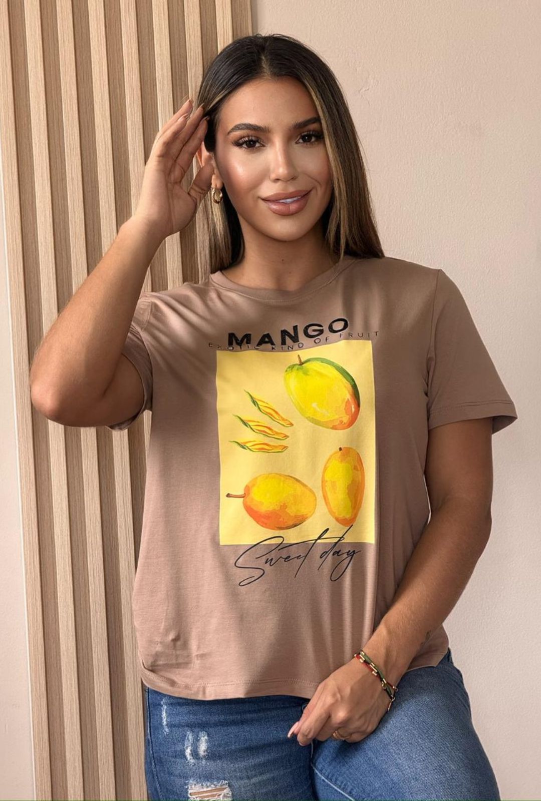 Camiseta Mango Glam