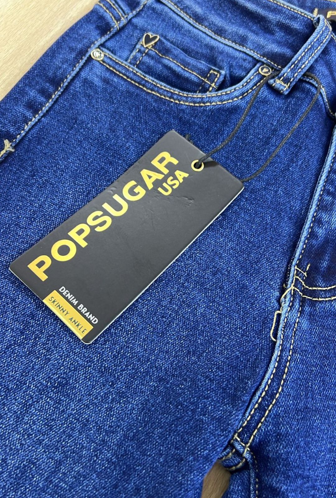 Jean Skinny Azul Llavero Popsugar