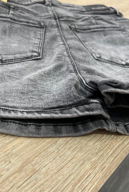 Falda Short Gris Botones Most Wanted