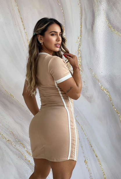 Vestido Con contrastes