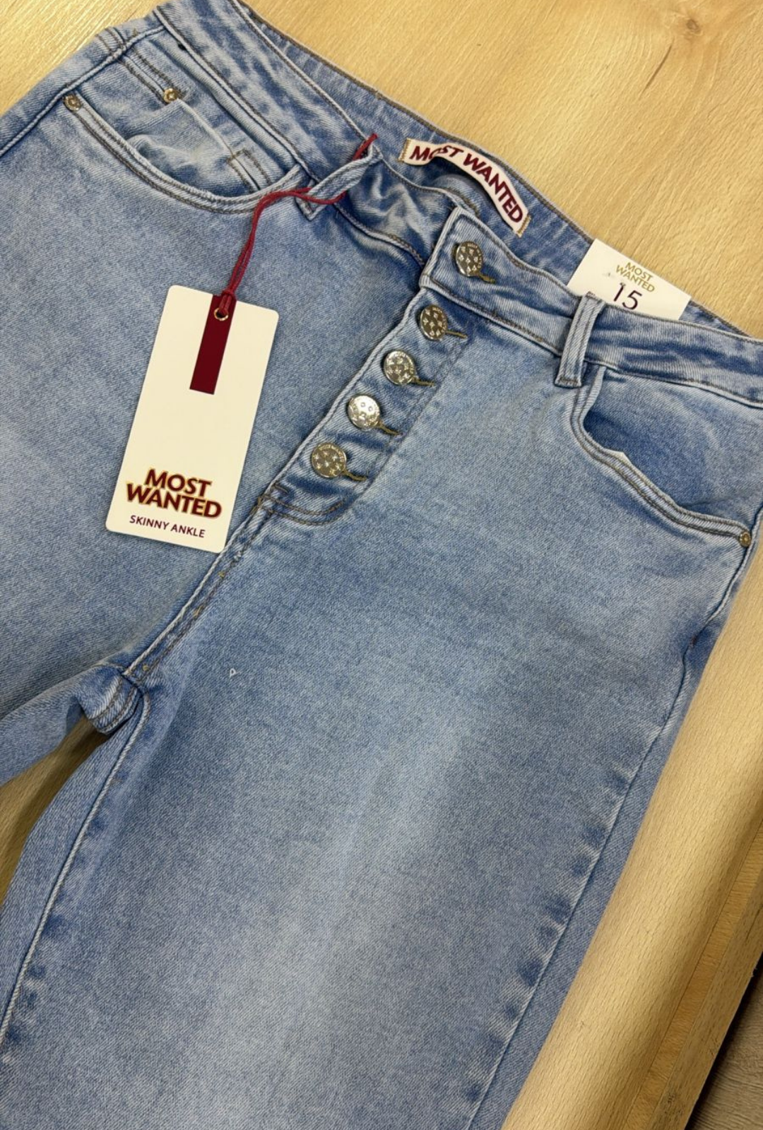 Jeans Botones Skinny Most Wanted