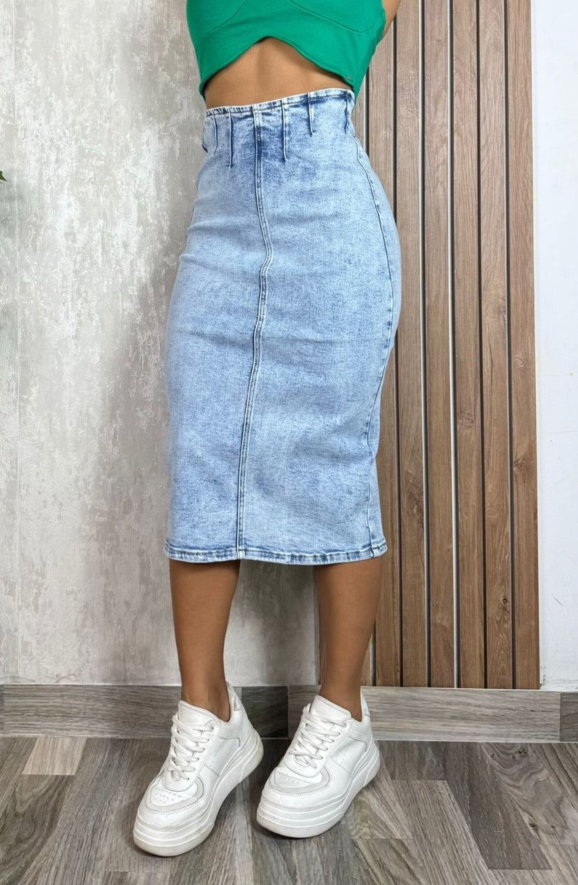 Falda larga denim prences