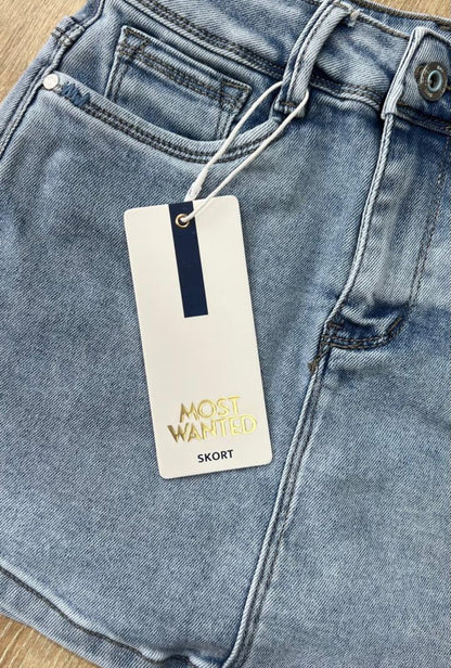 Falda Short Azul Most Wanted