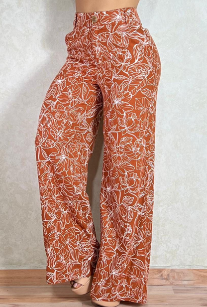 Pantalón Palazzo Floral