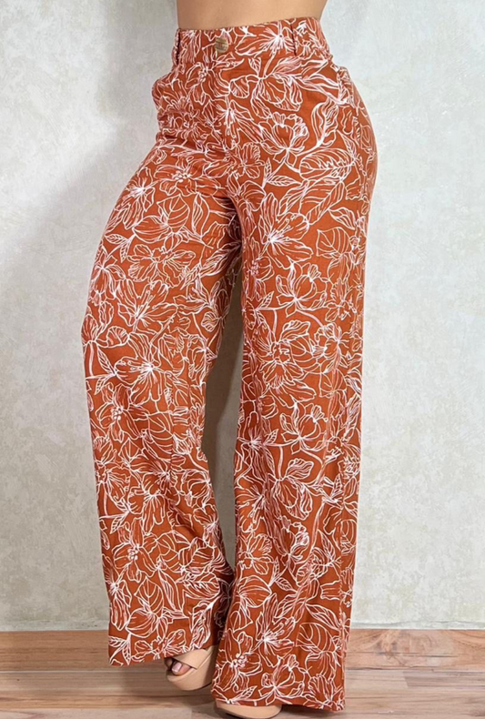 Pantalón Palazzo Floral