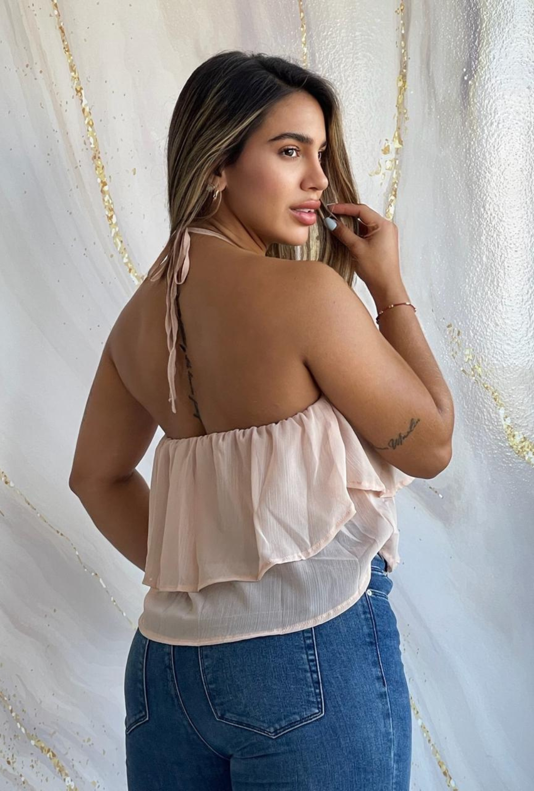 Blusa Drapeada