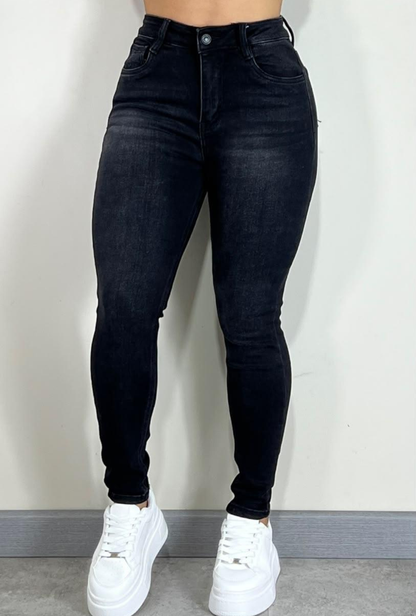 Jean Skinny Polo Club Negro Grafito