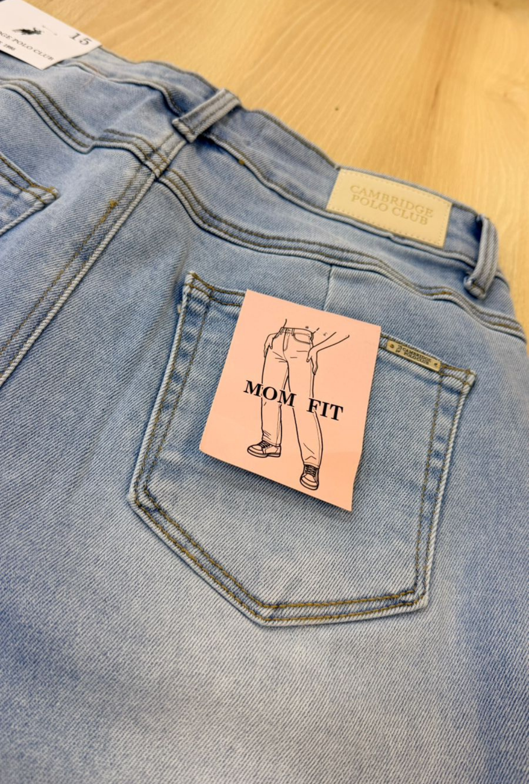Jean Mom Fit Polo Club