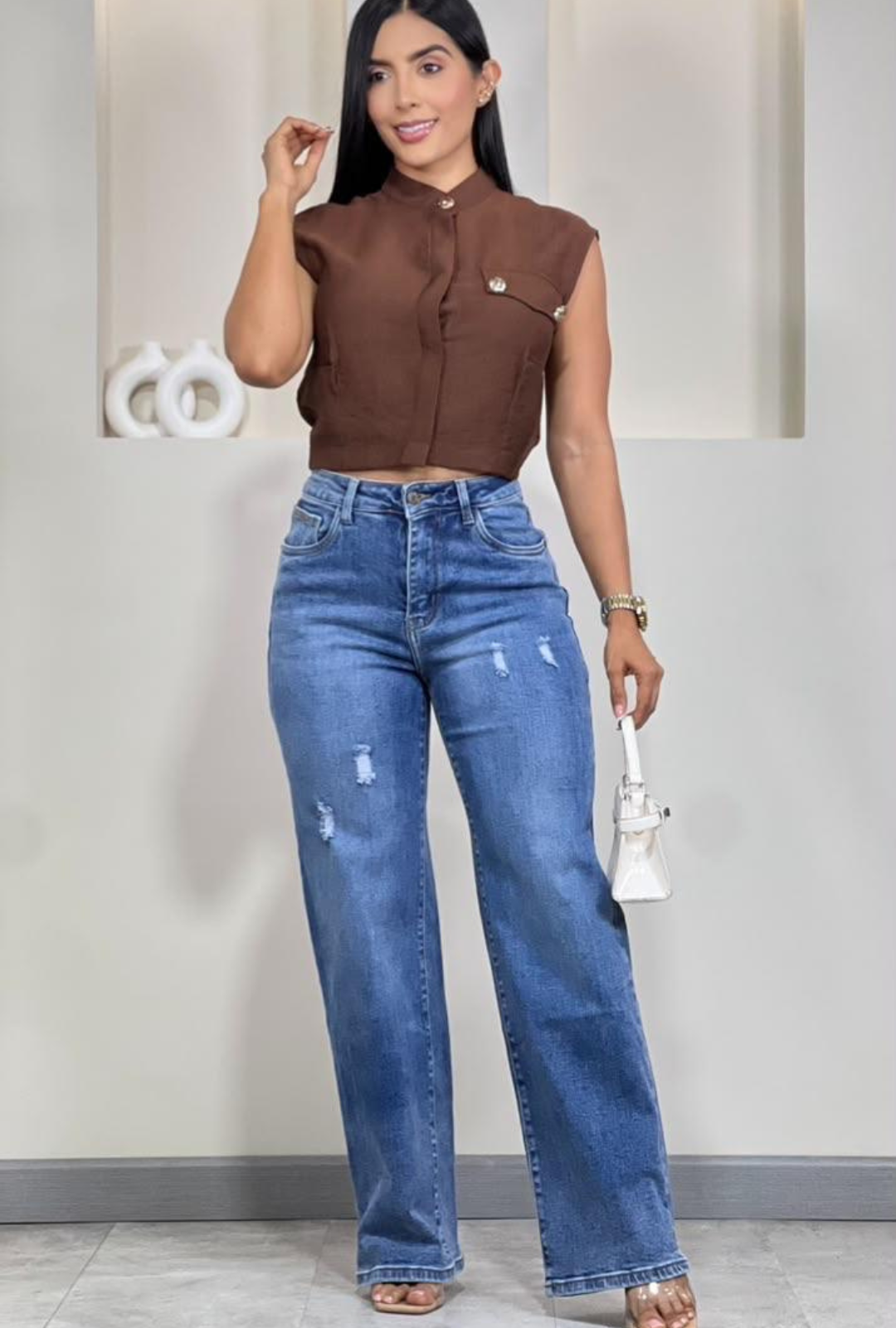 Polo Club Wide Leg Stretch Jeans