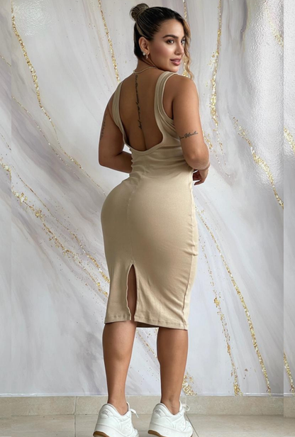 Vestido Con Escote espalda