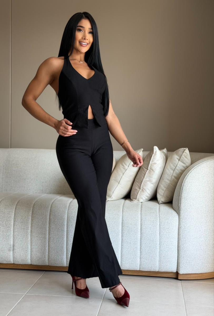 Set Pantalon blusa Halter