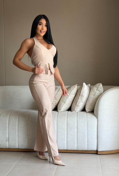 Set Pantalon blusa Halter