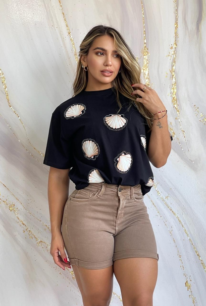 Camiseta Oversize Casual Concha