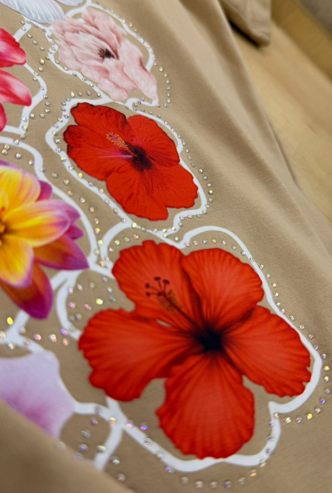 Camiseta Oversize Floral