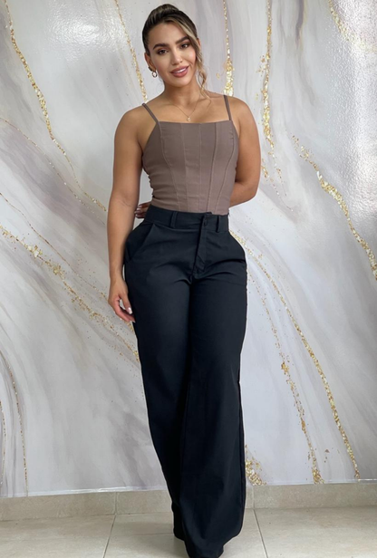 Pantalón Efecto Cuero