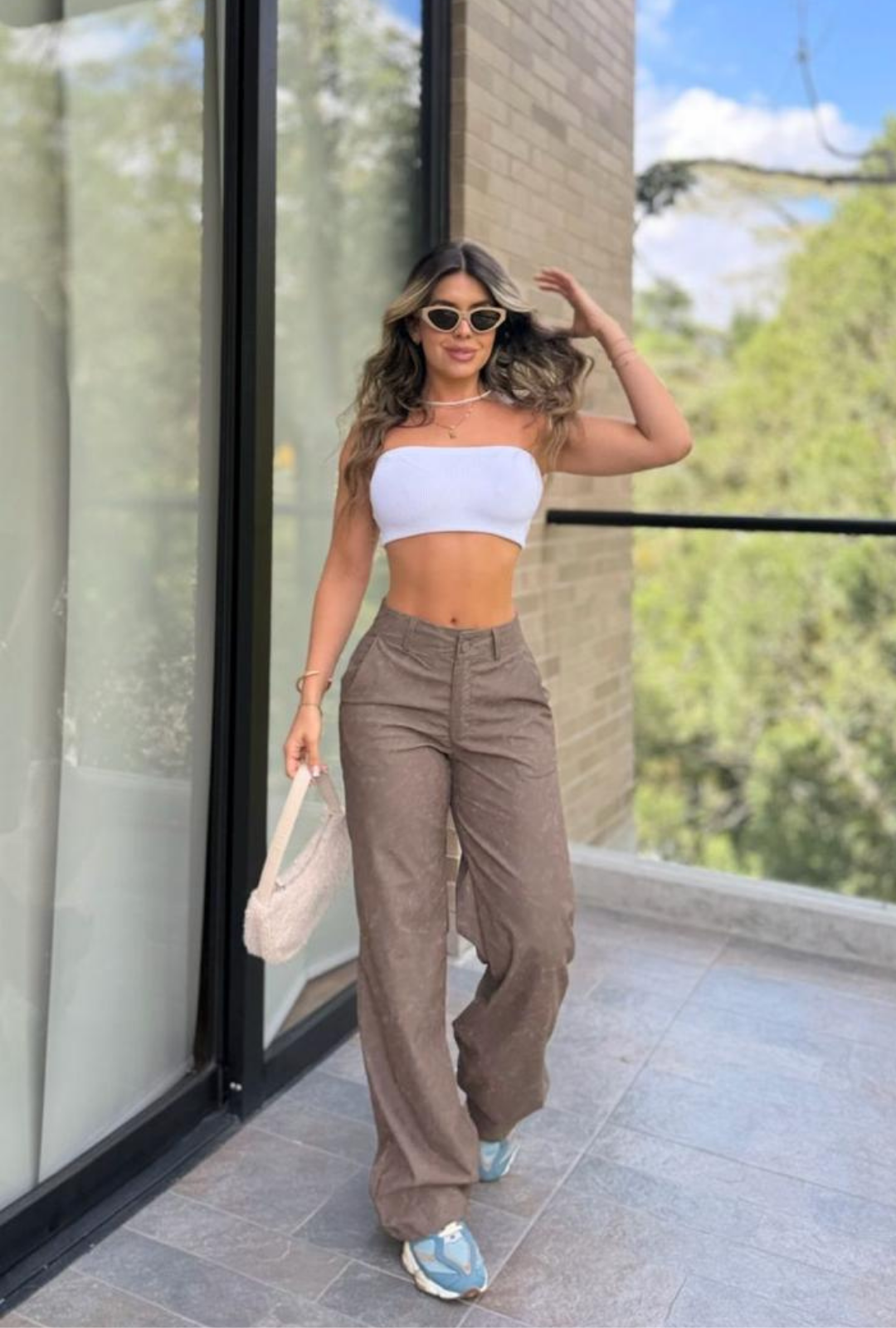 Pantalón Efecto Cuero