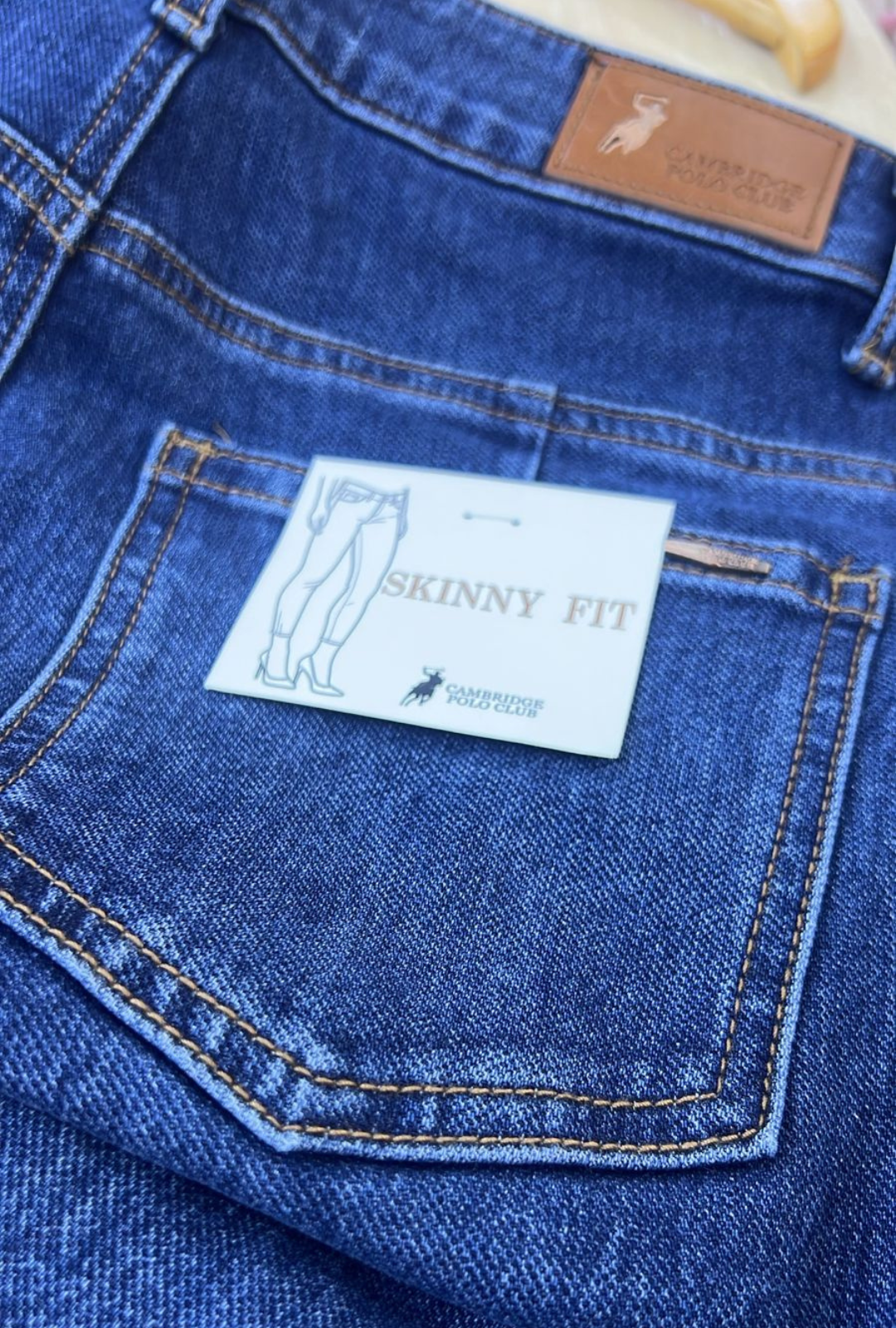 Jeans skinny azul medio Cambridge Polo Club