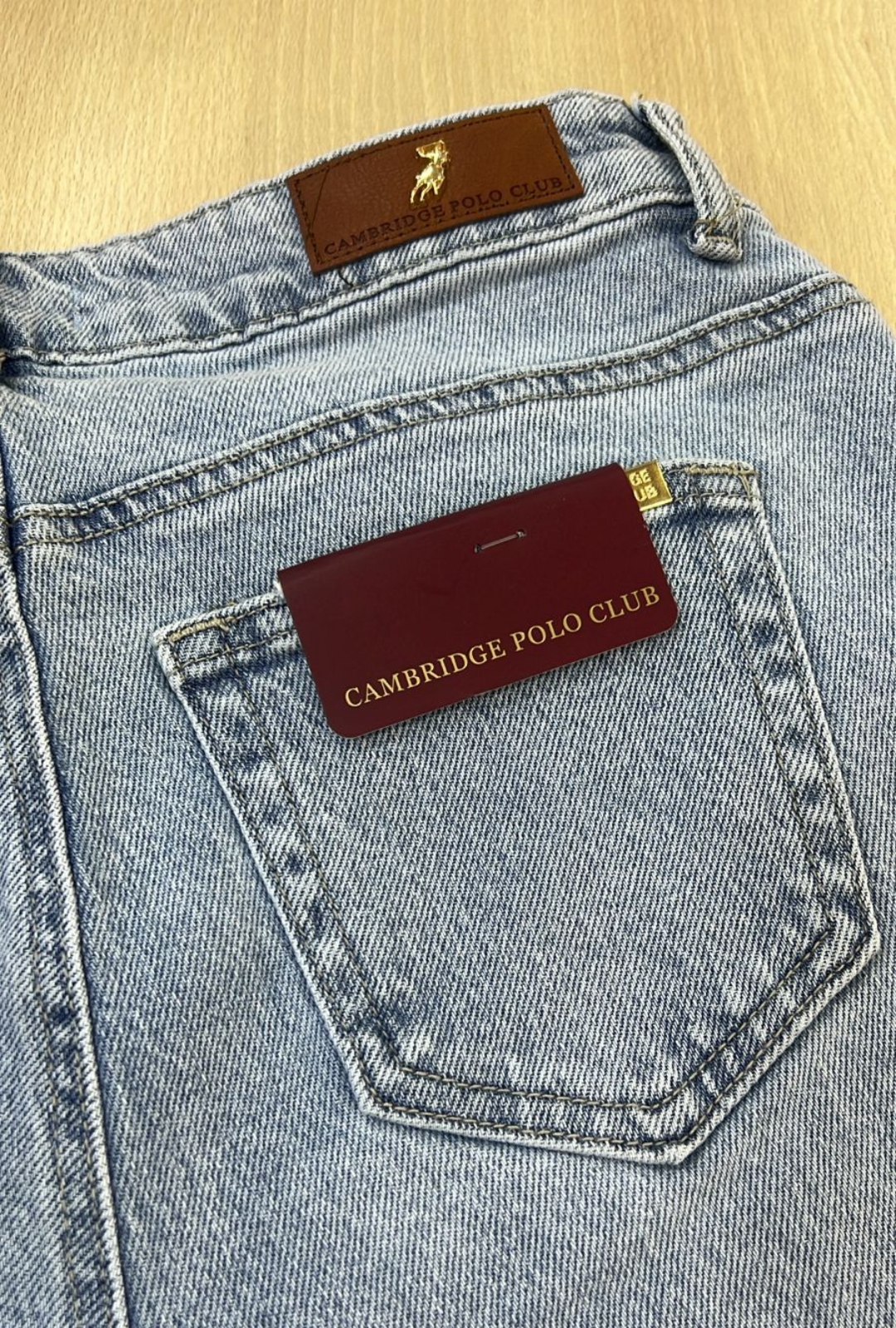 Jeans Polo Club híbrido straight ancho Destroyer