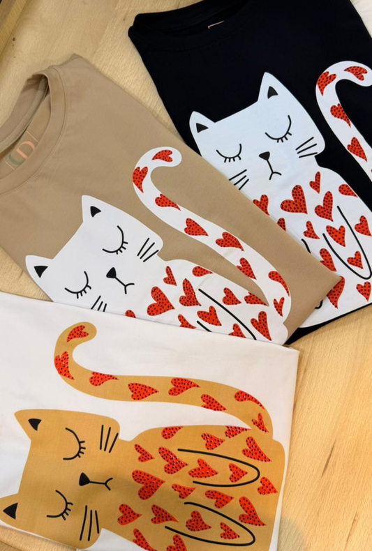 Camiseta Oversize Cat
