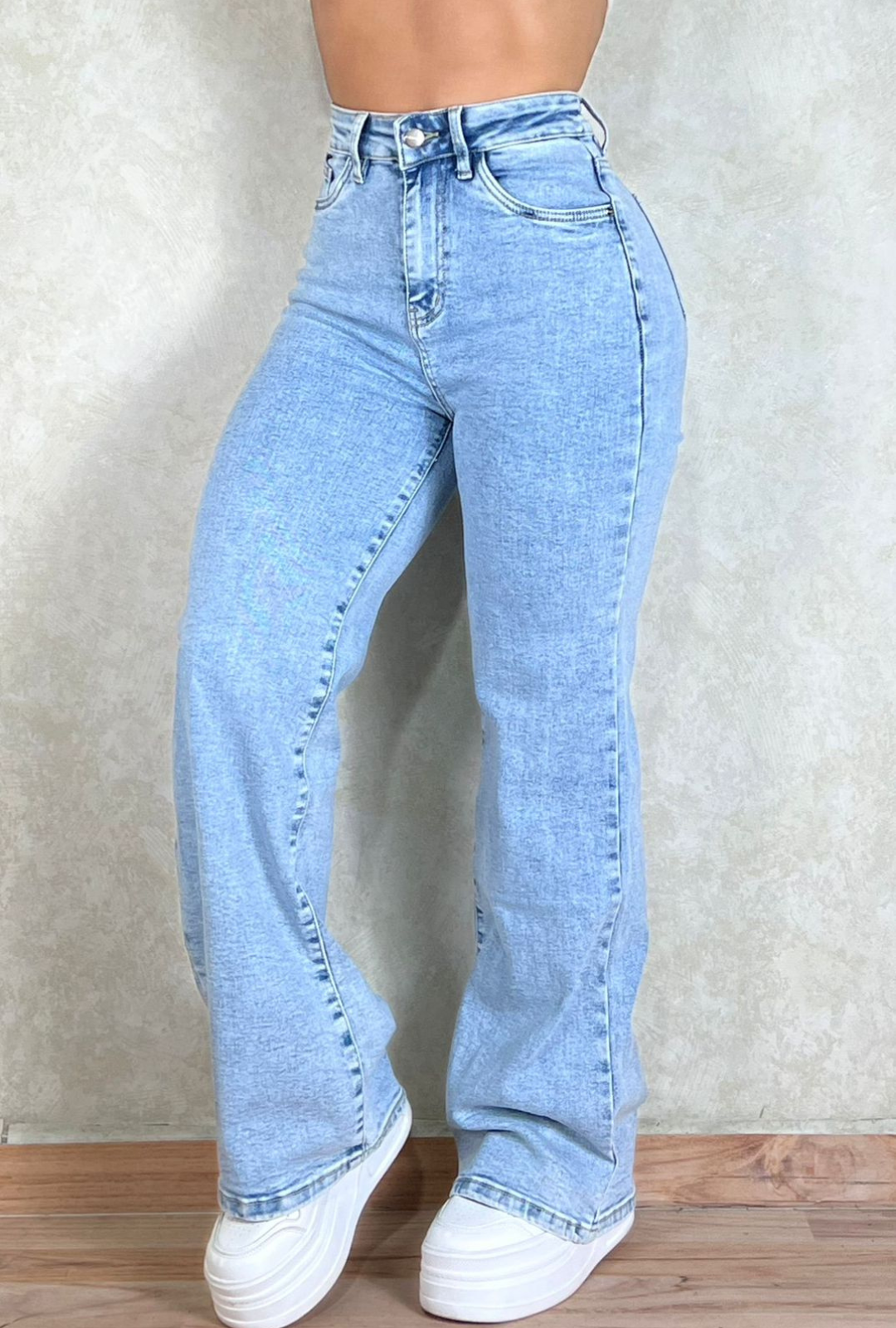 Jeans Latidol wide Leg  Azul Cielo