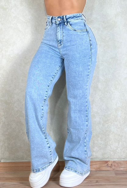 Jeans Latidol wide Leg  Azul Cielo