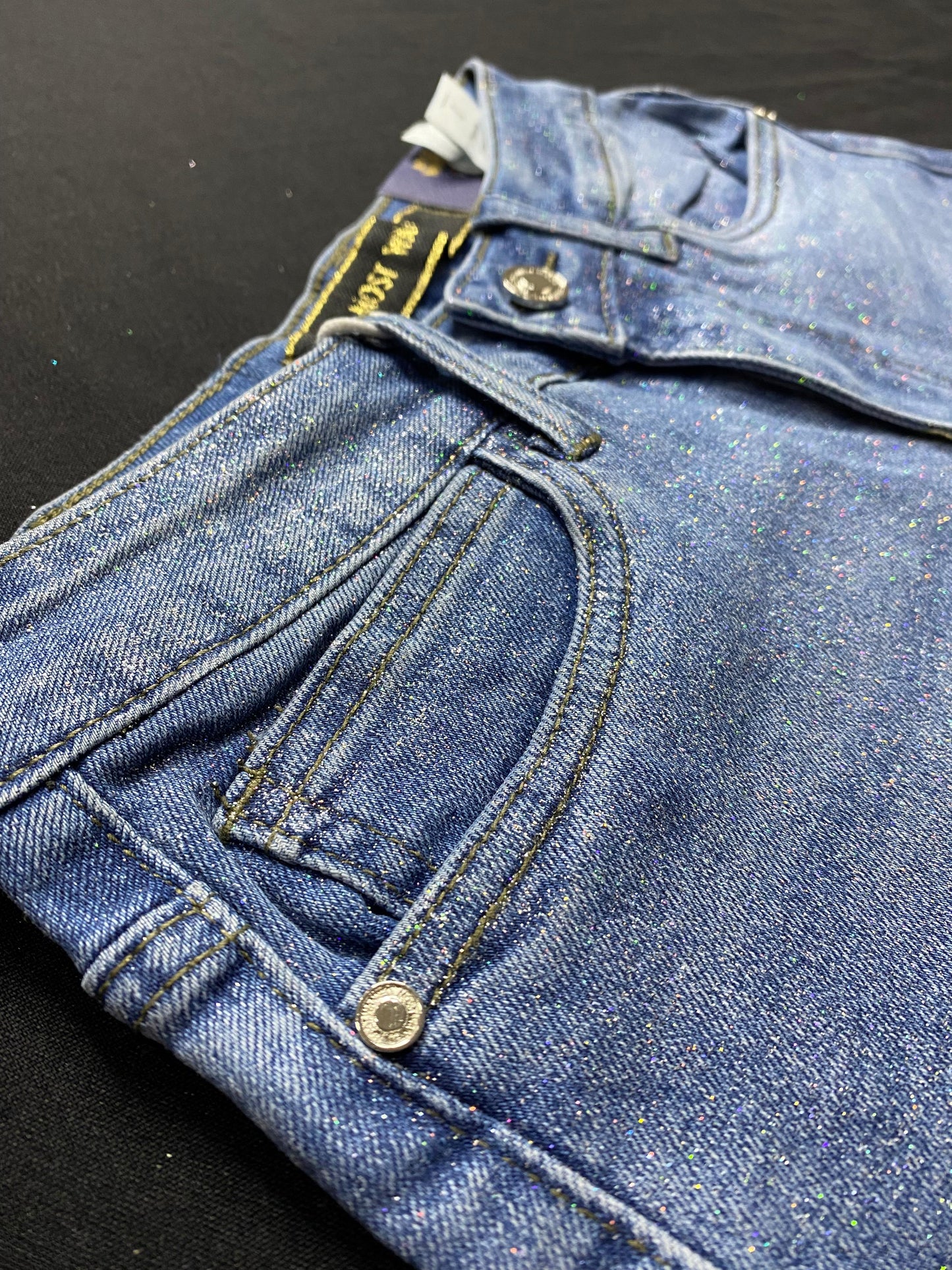 Short denim clasico destellos